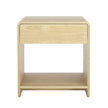 Artiss Bedside Table Drawer Open Shelf Pine