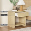 Artiss Bedside Table Drawer Open Shelf Pine
