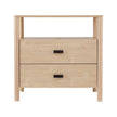 Artiss Bedside Table Nightstand 2 Drawers - Pine