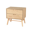 Artiss Bedside Table Drawers Side End Table Storage Cabinet Nightstand Oak GINO
