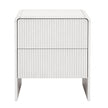 Artiss 2x Bedside Table 2 Drawers - Beige