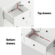 Artiss 7 Chest of Drawers Dresser Table White