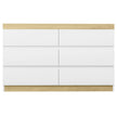 Artiss 6 Chest of Drawers Cabinet Dresser Table Tallboy Storage Bedroom White