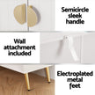 Artiss Shoe Cabinet Bench Set Adjustable Shelf Hallway Living Room White