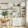 Artiss 2X Buffet Sideboard Cabinet Pantry Kitchen Storage Cupboard Drawers Doors