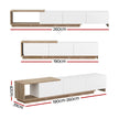 Artiss TV Cabinet Entertainment Unit Stand Extendable White Oak