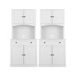 Artiss 2x Buffet Sideboard Hutch Pantry Cabinet Kitchen Storage BEINI White