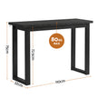 Artiss Console Table 110CM Black