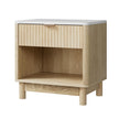 Artiss Bedside Table Nightstand 1 Drawer Shelves Pine