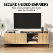 Artiss TV Unit Entertainment Unit Storage Cabinet Shelf 160cm Pine