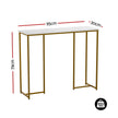 Artiss Console Table Marble Effect White&Gold