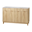 Artiss Buffet Sideboard Cabinet Kitchen Storage Cupboard Marble 2 Drawers Pine