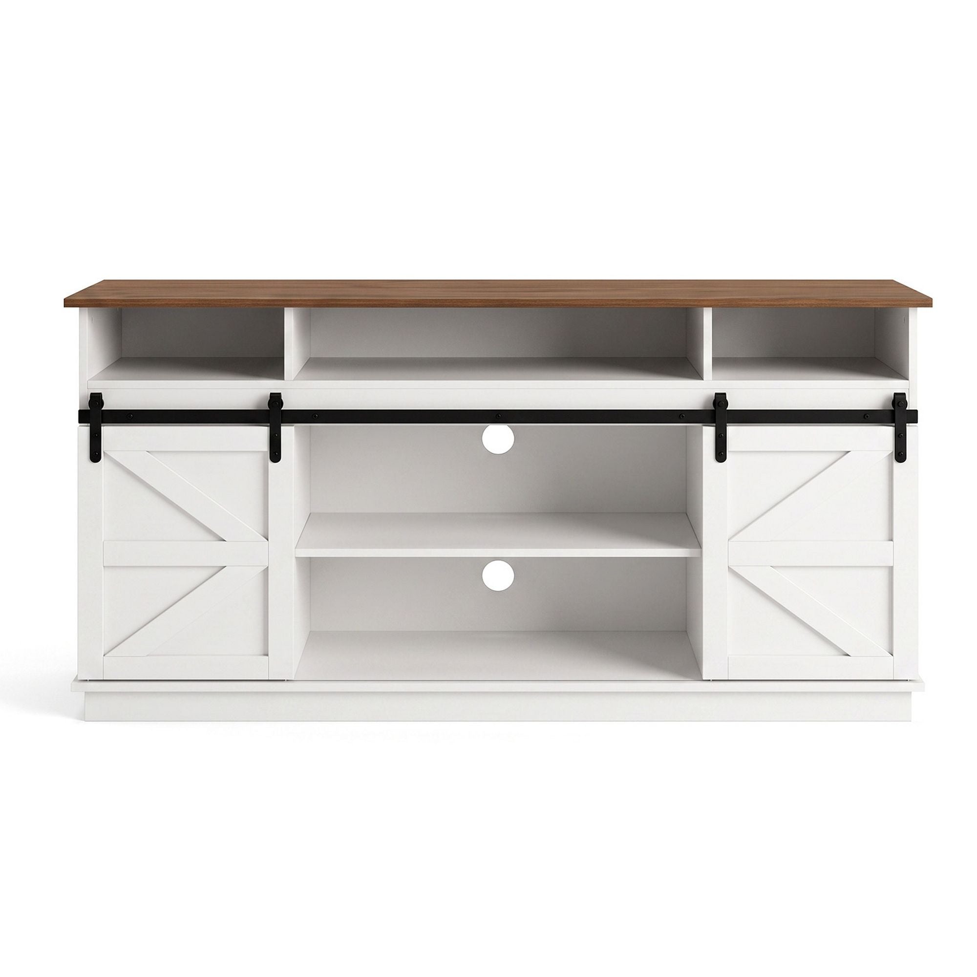 Artiss Buffet Sideboard Cabinet 150cm 3-Tier Kitchen Storage Sliding Doors White