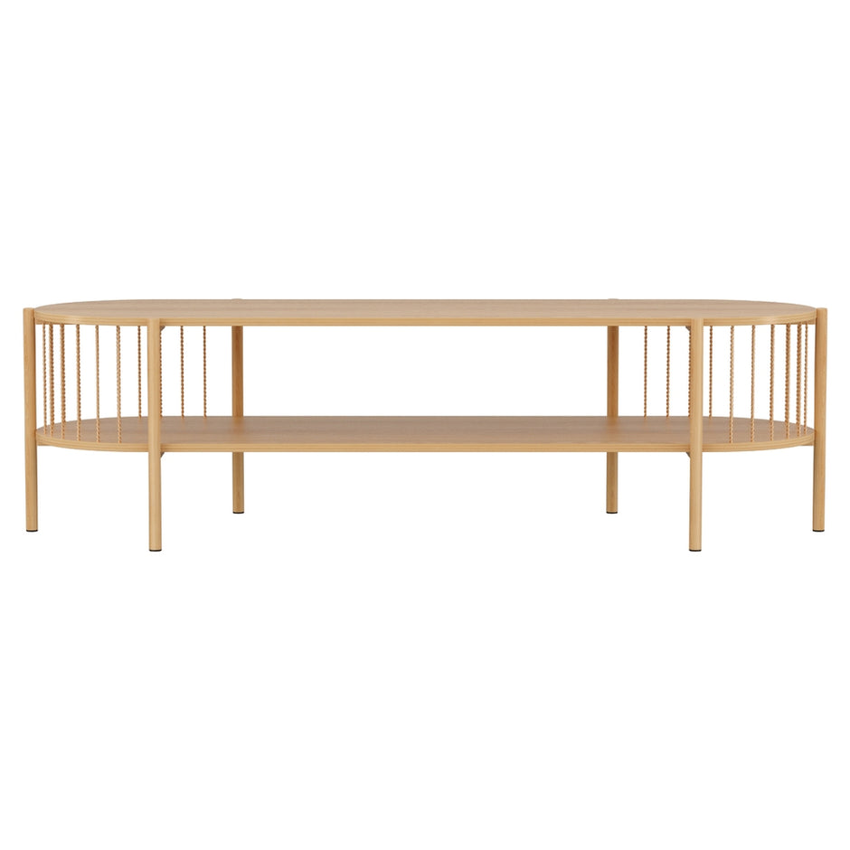 Artiss TV Unit Entertainment Unit Storage Shelf 148cm Pine