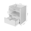 Artiss Bedside Table 1 Drawer with Shelf - FARA White