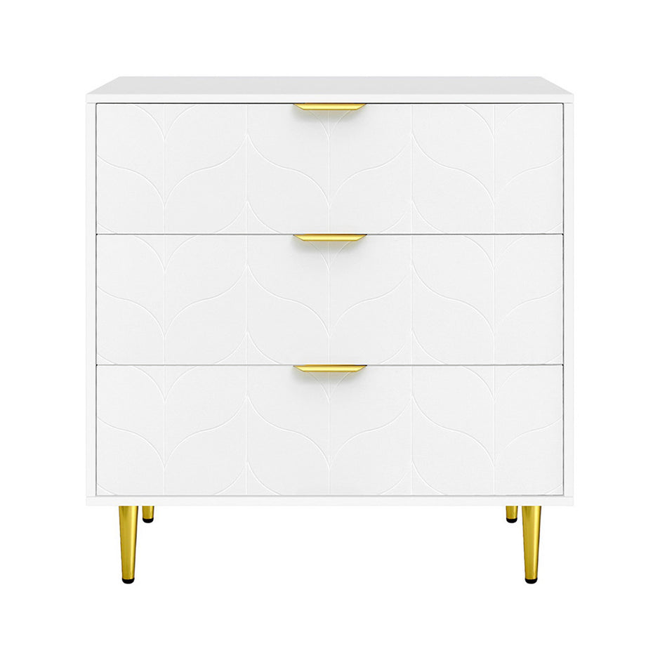 Artiss 3 Chest of Drawers Lowboy Cabinet White