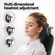 Artiss Office Desk and Chair Set L Shaped Computer Desk 136cm with 2 Tier Storage Shelves, Ergonomic Mesh Office Chair with Adjustable Headrest, Flip-Up Armrests & Lumbar Support
