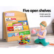 Keezi 5 Tiers Kids Bookshelf Magazine Shelf Organiser Bookcase Display Rack