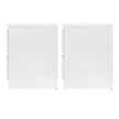 Artiss 2x Bedside Table 2 Drawers - PEPE White