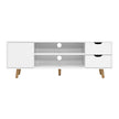 Artiss TV Cabinet Entertainment Unit 120cm White Larin