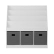 Keezi Kids Bookshelf 4 Tiers Magazine Rack Toy Box Organiser Storage Display Shelf