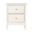 Artiss 2x Bedside Table 2 Drawers Bedroom Storage Nightstand White