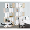 Artiss Bookshelf 5 Tiers - RITA White and Oak