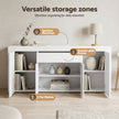 Artiss Buffet Sideboard Cabinet 180cm Cupboard Pantry Storage Drawer White DANA