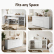 Artiss Buffet Sideboard Cabinet 180cm Cupboard Pantry Storage Drawer White DANA