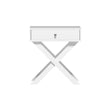 Artiss Bedside Table Drawers Side Table Storage Cabinet Nightstand White QARA