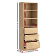 Artiss 3 Chest of Drawers Tallboy Cabinet Pine