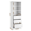 Artiss 2x Chest of 3 Drawers Tallboy Cabinet White