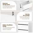 Artiss 2x Chest of 3 Drawers Tallboy Cabinet White