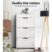 Artiss 2x Shoe Cabinet Organiser 3 Flip Drawer High Gloss White