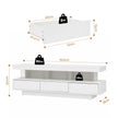 Artiss TV Unit LED 160CM Storage Drawer White