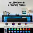 Artiss Entertainment Unit TV Cabinet LED 189cm Black Elo