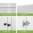 Artiss Wardrobe Clothes Closet Storage Organizer with 2 Doors White
