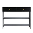 Artiss Console Table 3-Tier Black