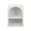 Artiss 2x Bedside Table 2 Shelves - ARCHED White
