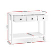 Artiss Console Table 3 Drawers 100CM White Chole