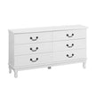 Artiss 6 Chest of Drawers - KUBI White