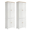 Artiss 2x Buffet Sideboard Pantry Cabinet Cupboard 6-Tiers Storage Shelves BERNE
