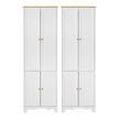 Artiss 2x Buffet Sideboard Pantry Cabinet Cupboard 6-Tiers Storage Shelves BERNE