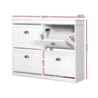 Artiss Shoe Rack Cabinet 16 Pairs 4-tier White Paul