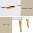 Artiss Bedside Table 2 Drawers - White