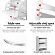 Artiss 2x Shoe Cabinet Storage Organiser 2 Flip Drawer White