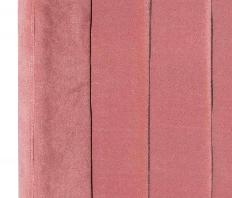 CBD6587-MI King Sized Bed Frame - Blush Peach Velvet