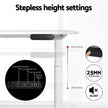 Artiss Electric Standing Desk with Storage Rack Shelf Drawers White 120CM
