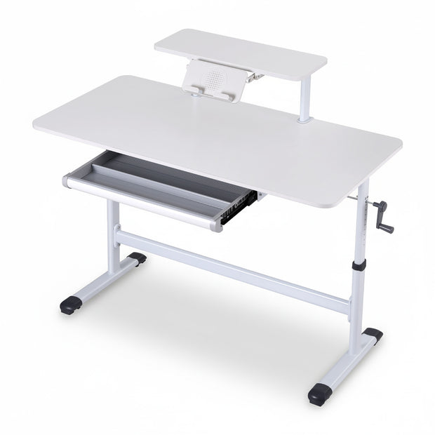 Artiss Standing Desk Height Adjustable Workstation Computer Desks Study 120CM White
