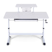 Artiss Standing Desk Height Adjustable Workstation Computer Desks Study 120CM White